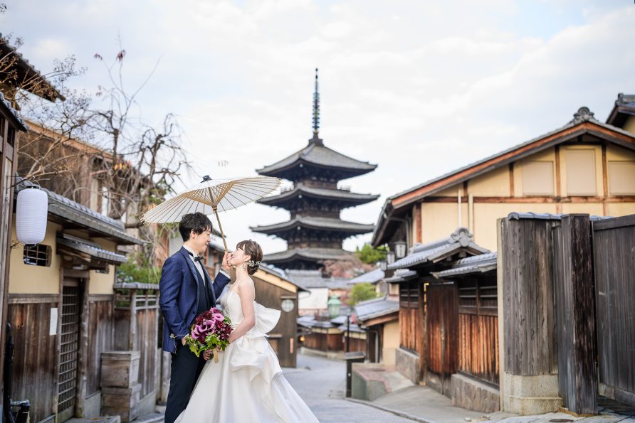 京都撮影ロケーション 写真だけの結婚式 インポートドレスで叶えるフォトウエディング ミーチェグラフィカ